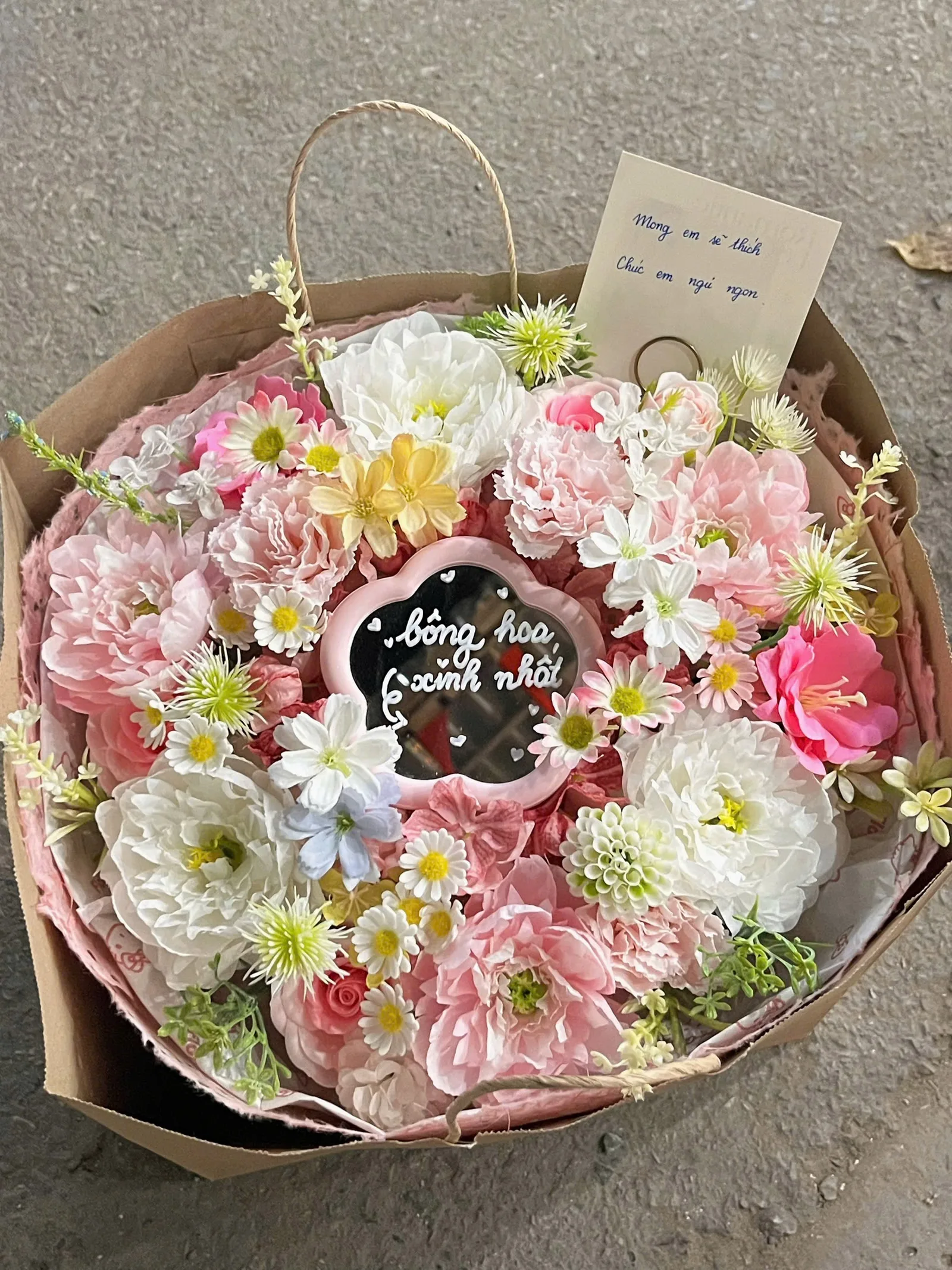 Bó garden kèm gương